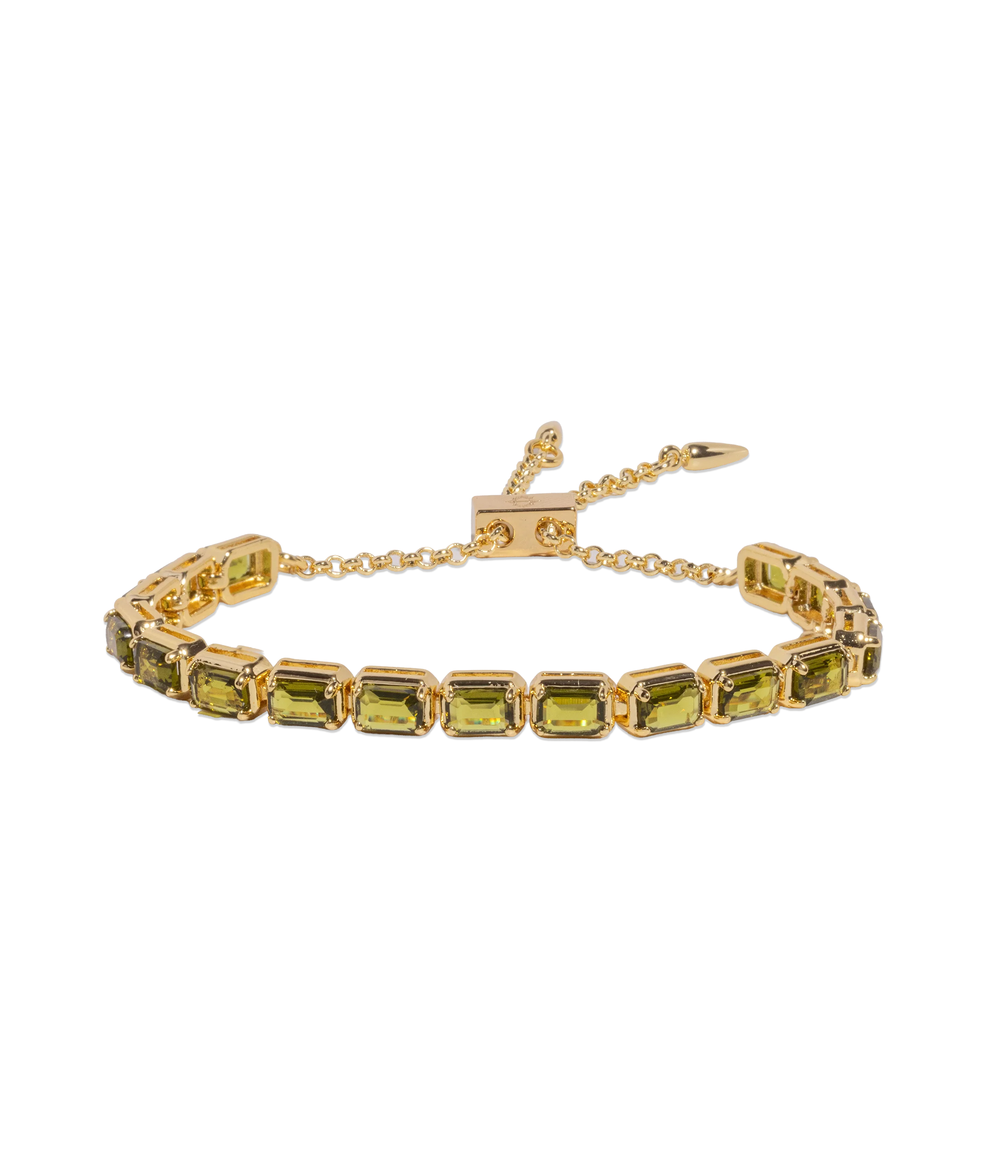 Liza Slider Bracelet in Olivine